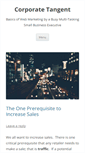 Mobile Screenshot of corporatetangent.com